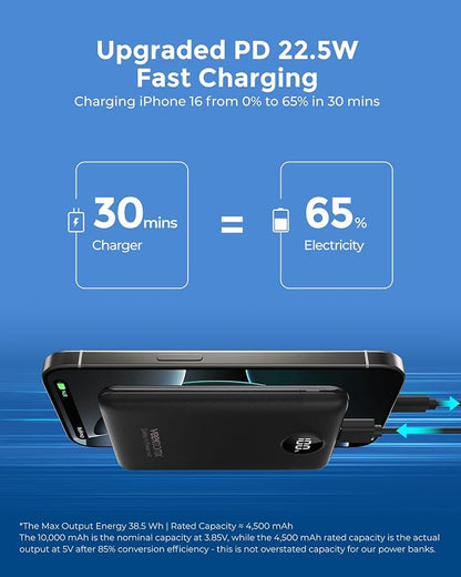 VEEKTOMX Mini Portable Charger 10000mAh, 22.5W Fast-Charging Portable Power - Image 4
