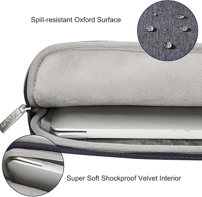 Voova Laptop Bag 13 14 Inch, Waterproof Computer Sleeve Carrying Case - Image 3