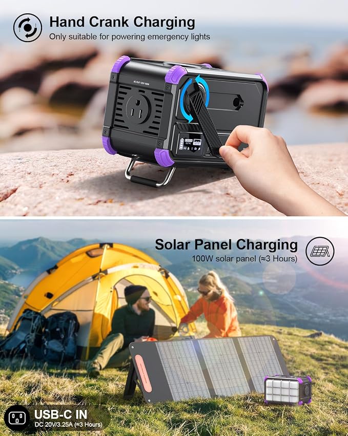 BROWEY Portable Power Station 153Wh Small Solar Generator - Image 4