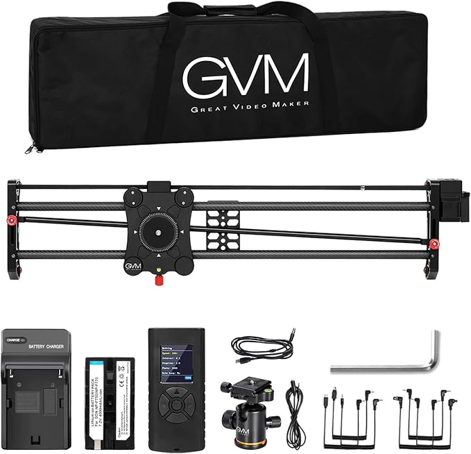 GVM Great Video Maker Camera Motorized Slider, Automatic Round Trip, Time Lapse - Image 13