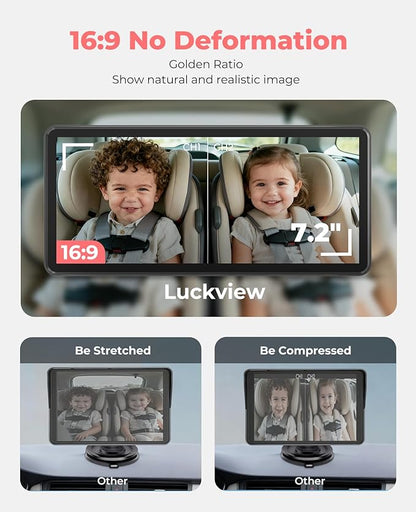 LUCKVIEW BM5PRO 7.2" 1080P HD Baby Car Camera - Image 3