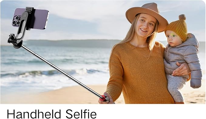 C13 52" Selfie Stick Tripod for iPhone Android, Portable Phone Stand - Image 8