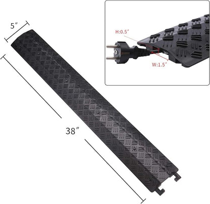 Small 3 Pack - Floor Cord Cover Cord Protector Drop Over Drop Trak Cable Ramp - Image 2