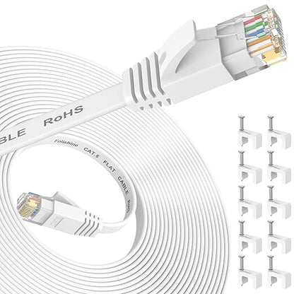 Folishine Ethernet Cable 25 ft, Cat 6e/Cat6 Ethernet Cable High Speed by Folishine