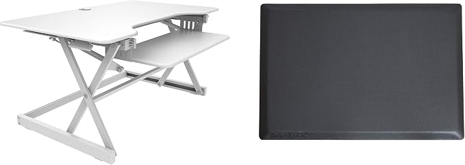 Rocelco 40" Large Height Adjustable Standing Desk Converter by Rocelco