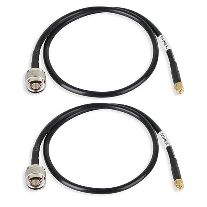 2ft N Male to SMA Male Cable 2PCS, SMA to N Cable 50 ohm Ultra Low Loss KMR240 - Image 9