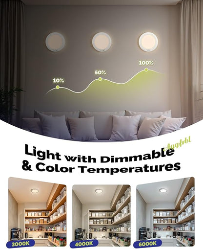 2PCs 10, 000mAh Rechargeable Ceiling Light - Image 5