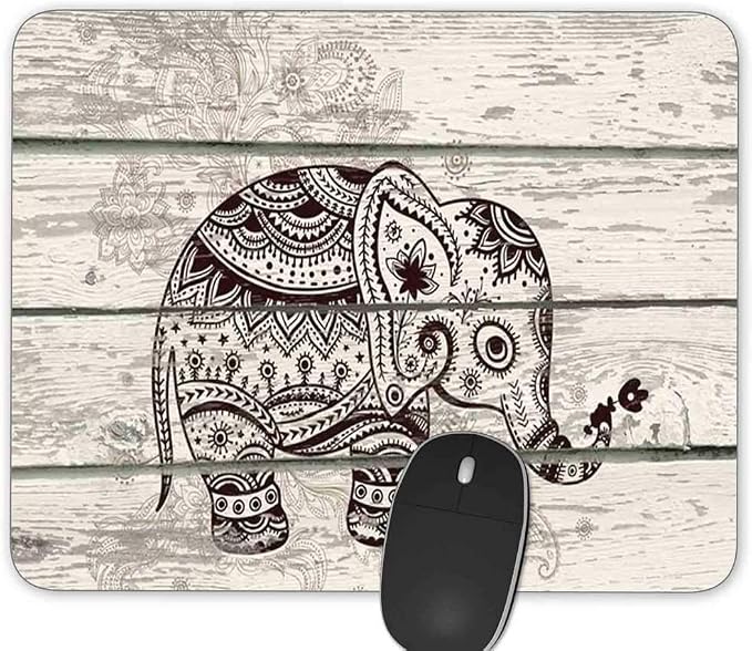 Gaming Mouse Pad，Plank Elephant Rectangle Mouse Pad Size by Qien+BaiSei