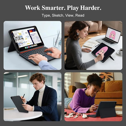 Keyboard Case for iPad Air 11 inch M3 M2&Pro 11, Magnetic Detachable iPad A16 - Image 7
