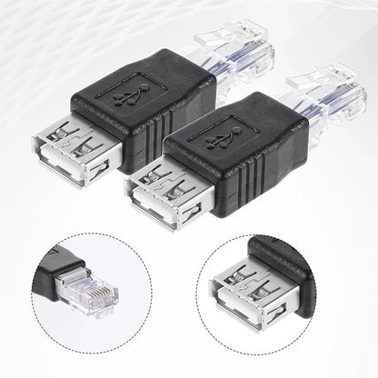 2 PCS USB to Ethernet Adapter, Ethernet to USB Adapter USB to Rj45 Ethernet - Image 4