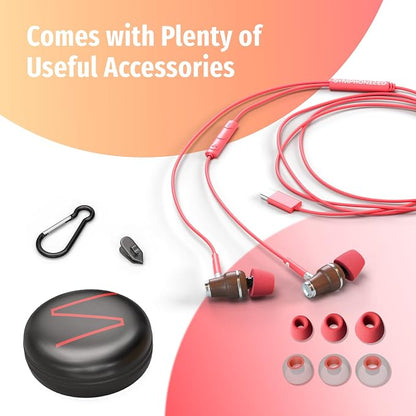 Symphonized Premium Wooden iPhone Earphones Wired Deep Bass Sound, 3D Sound - Image 6