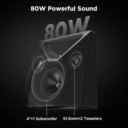 BUGANI Bluetooth Speaker Loud 80W, Waterproof Large Bluetooth Speaker Subwoofer - Image 3