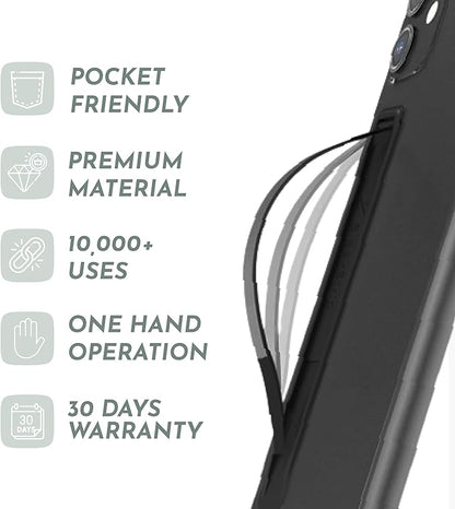 Phone Grip, Ultra Thin Cell Phone Grips Finger Holder Kickstand - Image 7