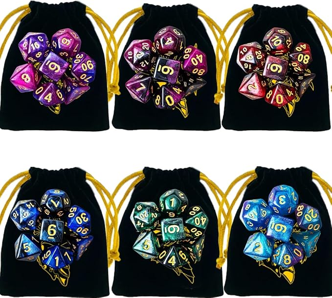 DND Dice Set 42 Pcs Polyhedral Dungeons and Dragons Rolling Dice - Image 8