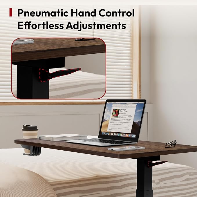SANODESK Medical Adjustable Overbed Bedside Table - Image 7
