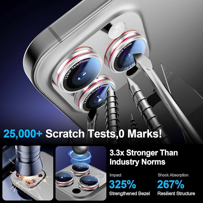 X-it 2 Pack Camera Lens Protector, Shatterproof Anti-Scratch Ultra HD Camera - Image 5