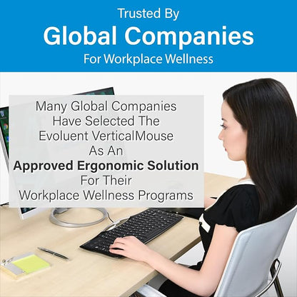 Evoluent – Inventor of the Vertical Mouse – VM4RW Ergonomic Vertical Mouse - Image 9