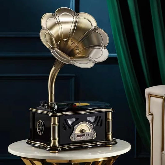 Vintage Gramophone with Bluetooth Output Vintage Record Players Retro by HZLSBLVintageGramophone