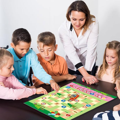 Zhanmai 4 Pcs Folding Blank Game Board, Blank Quad Fold Dry Erase Battle - Image 6
