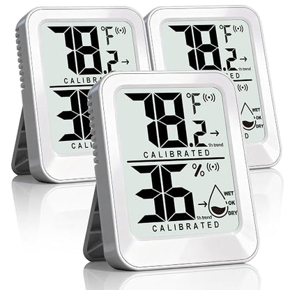 3 Pack Room Thermometer Indoor Hygrometer Digital Mini Humidity Meter Gauge by AyayaBoss