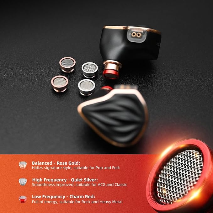 MS3 in-Ear Monitors, 2BA+1DD Hybrid IEM Wired Earphones, Includes 3 Pneumatic - Image 5