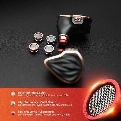 MS3 in-Ear Monitors, 2BA+1DD Hybrid IEM Wired Earphones, Includes 3 Pneumatic - Image 4