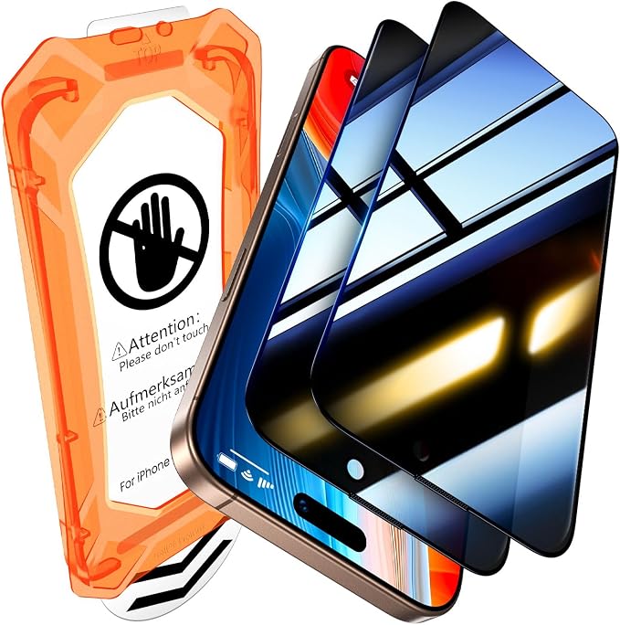 UniqueMe for iPhone 16 Pro Privacy Screen Protector by UniqueMe