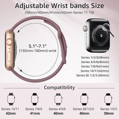 6 Pack Sport Bands Compatible - Image 3