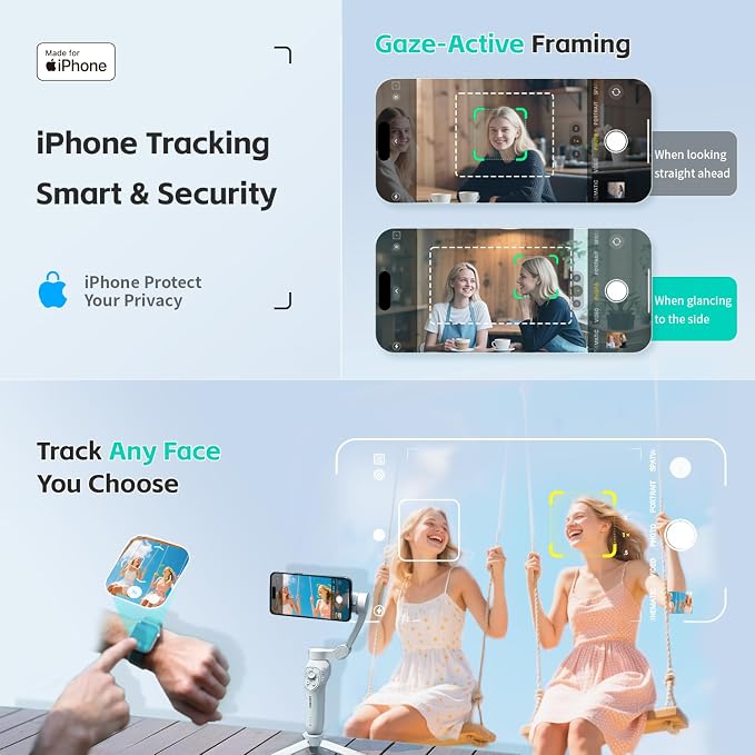 MOGO Only for iPhone, Gimbal Stabilizer for iPhone, Cell Phone Gimbal Stabilizer - Image 3