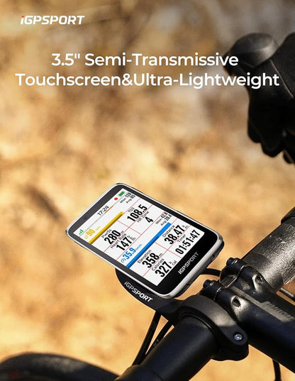 iGPSPORT BiNavi Bike Computer, 3.5‘’ Touch Screen Map Navigation Music Control - Image 9