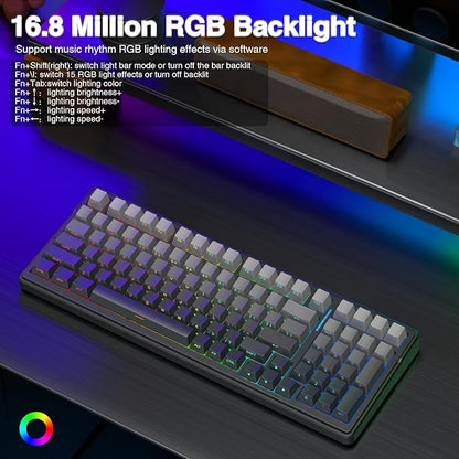 AULA F99 Pro Wireless Mechanical Keyboard, Hot Swappable Custom Keyboard - Image 5