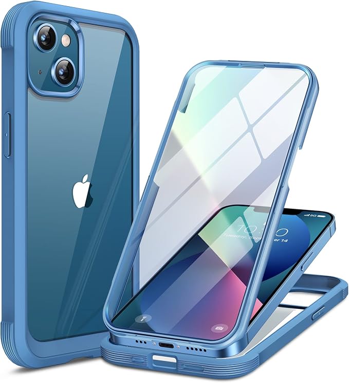 Miracase Compatible with iPhone 13 case 6.1 inch, 2023 Upgrade Full-Body Glass by Miracase