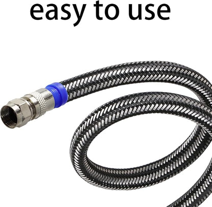 12Pcs RG6 F Type Connector Coaxial Compression Fitting, Cable Modem, Aerial - Image 6