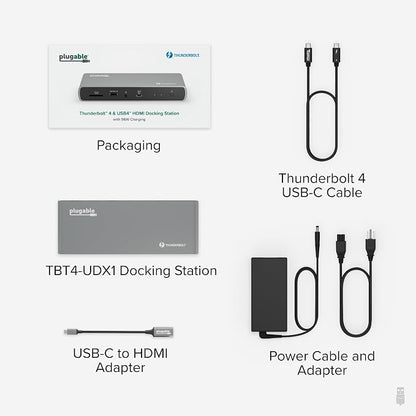 Plugable Thunderbolt 4 Dock for Dual 4K or 8K Display – 100W Charging Docking - Image 7