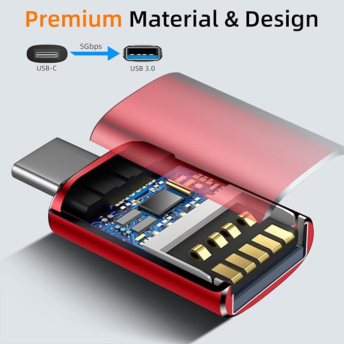  USB to USB C Adapter, USB C Male to USB 3.0 Female - Image 4