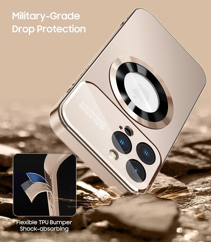 Magnetic for iPhone 13 Pro Case, Built-in Camera Lens Protector, Compatible - Image 6