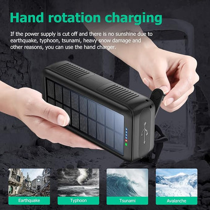 Solar Charger Power Bank 63200mAh, Portable Charger - Image 2