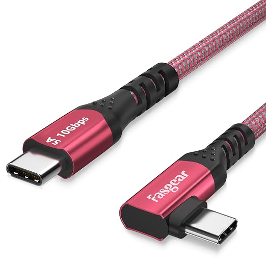 Fasgear USB C to USB C 3.1 Gen 2 Cable 10ft, 10Gbps 100W Power Delivery by Fasgear