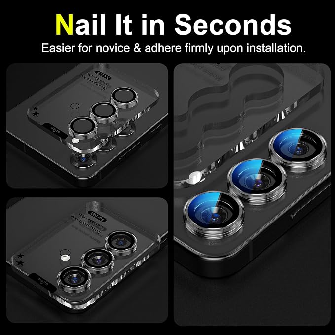 YWXTW Camera Lens Protector for Samsung Galaxy S25 Accessories 9H Tempered - Image 5