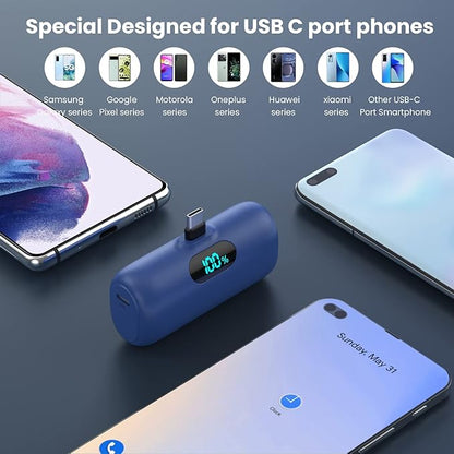 Samll Portable Charger for iPhone 16/15 Series, 5000mAh 3A PD USB C Power Bank - Image 3