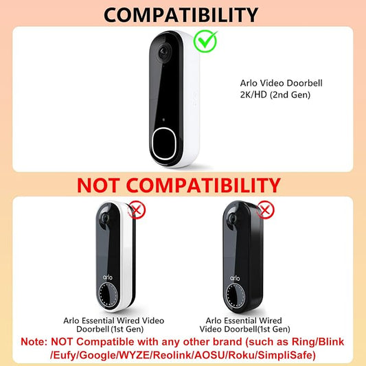 Anti-Theft Doorbell Mount Compatible - Image 2