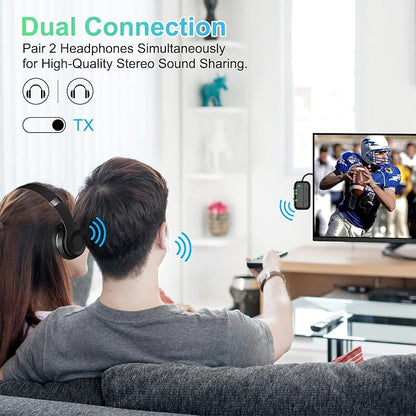 Bluetooth Transmitter Receiver, 2-in-1 V5.3 Wireless Adapter - Image 4