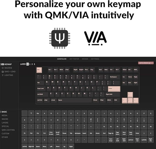 Keychron Q3 RGB Tenkeyless Layout 87-Key QMK/VIA Programmable Macro - Image 2