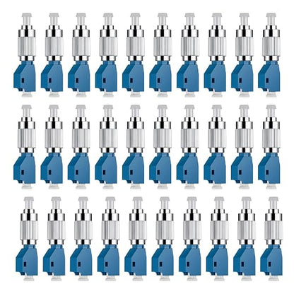 30 Pcs Visual Fault Locator Fiber Adapter, Fiber Optic Connector, Single Mode by Moocci