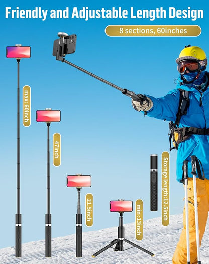 Phone Tripod Selfie Stick:Phone Stand - Image 2