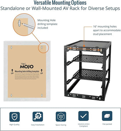 Tecmojo 16U Open Frame Network Rack - Image 5