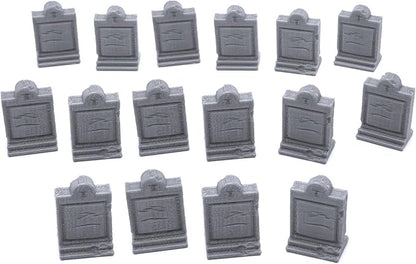 EnderToys Mausoleum Graveyard Tombstones, 3D Printed Tabletop RPG Scenery and - Image 3