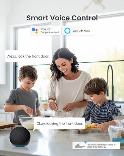 DESLOC Smart Door Lock B200, Smart Deadbolt Lock, Keyless Entry Door Lock - Image 8