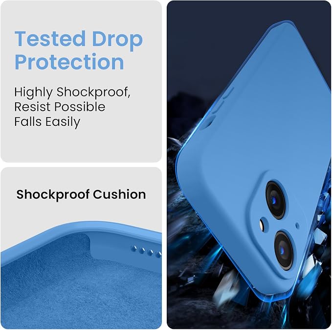 FireNova Designed for iPhone 15 Plus Case, Silicone Case with, Soft - Image 4