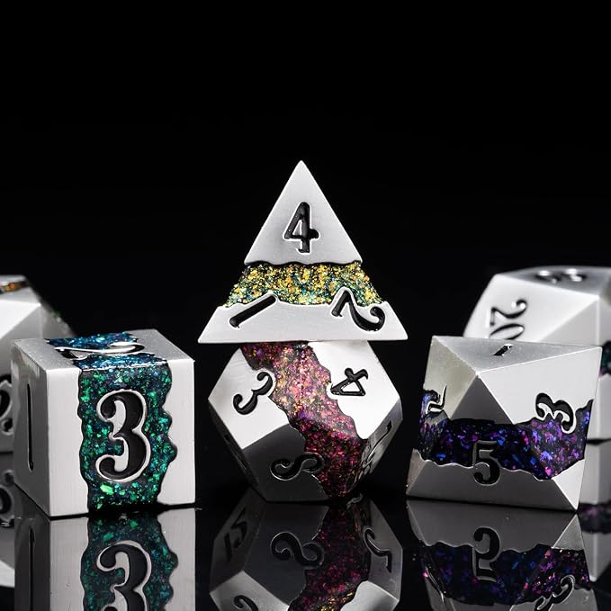 Polyhedral Metal Dice Set - Image 3